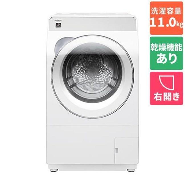 SHARP（シャープ） 洗濯機(ドラム式 8.0kg〜) ES-11K1-WR [ホワイト系