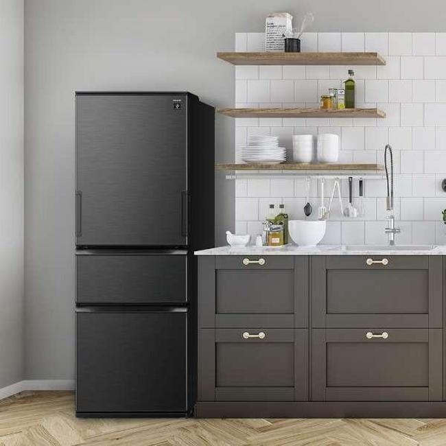 SHARP 冷蔵庫(351〜400L) シャープ 両開き冷蔵庫 ダークアッシュグレー