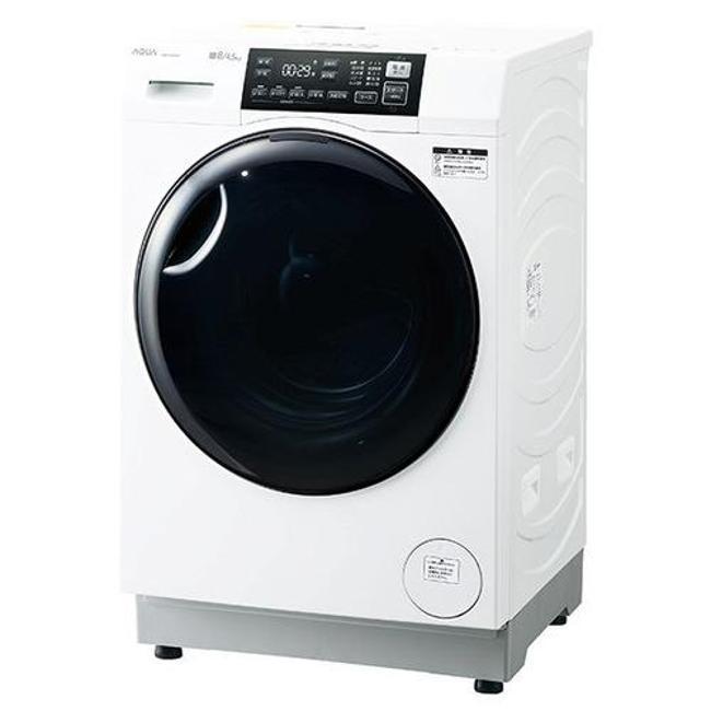 アクア 洗濯機(ドラム式 8.0kg〜) AQW-D8A-R-W ホワイト まっ直ぐドラム ドラム式洗濯乾燥機 ドラム洗濯機 洗濯機 ドラム式の画像