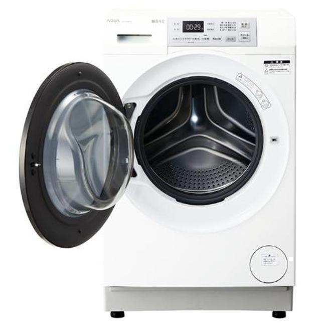 アクア 洗濯機(ドラム式 8.0kg〜) AQW-SD8A-L-W AQUA ドラム式洗濯機 左開き 洗濯8.0kg ドラム洗濯機 洗濯機 ドラム式の画像