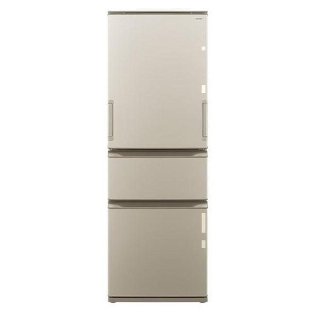 SHARP（シャープ） 冷蔵庫(351〜400L) SJ-X374R-N 冷蔵庫 374L 3ドア 