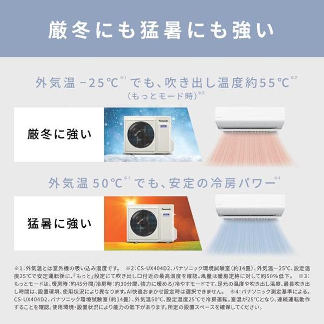 Panasonic（パナソニック） CS-UX714D2-W 【即日発送】 エアコン(5.7kw