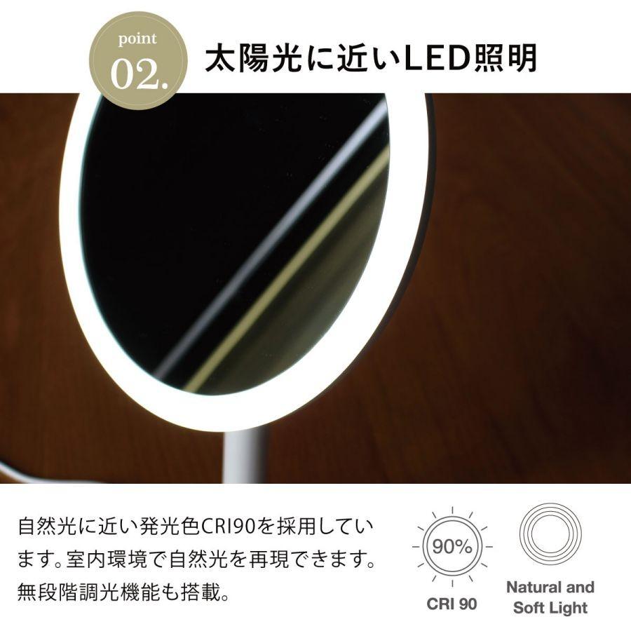 LED 女優ミラー 『ココロ ビューティー アクトレス ミラー ワイヤレス