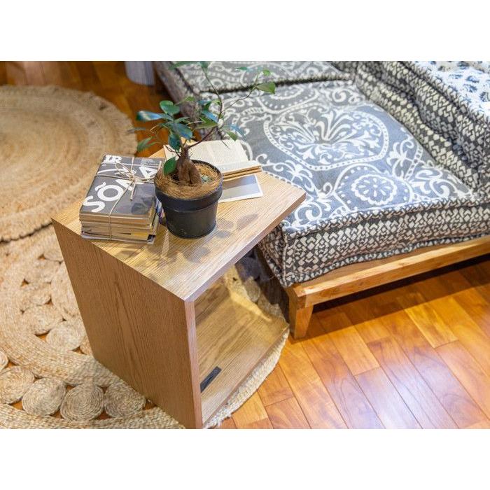 ブロックマルチ ソファ センター ジオ グレー  コットン インド 幅80cm 幅80cm 高さ45cm BMS adepeche アデペシュの画像