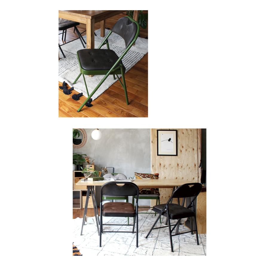 折りたたみ 椅子 ディレクト チェア Pu レザー パイプ椅子 おしゃれ 折り畳み レザー 合成皮革 ブラウン 黒 チェアー ダイニングチェア 0 Drc Dn A Depeche アデペシュ 家具通販 通販 Yahoo ショッピング