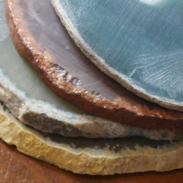 ストーン トレー 天然石 アクセサリー什器 店舗什器 コースター ラウンド ディスプレイ プレート スライス 約8cm 10cm トレイ 小物 ディスプレイ 0 Ffa Str A Depeche アデペシュ 家具通販 通販 Yahoo ショッピング