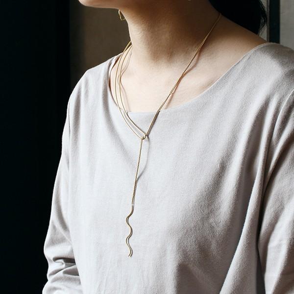 ラリエットネックレス イエルト ホーン ラリエット ペンダント ショートネックレス レディース ゴールド 日本製 メンズ 波型 シンプル Aw 0 Grt Lr Hon A Depeche アデペシュ 家具通販 通販 Yahoo ショッピング