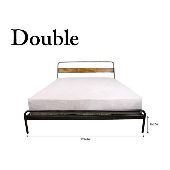 『開梱設置配送』 ソコフベッド socph bed 【double】 【ダブル】かっこいいインテリアに加えたいヴィンテージスタイルのベッド adepeche アデペシュ｜a-depeche