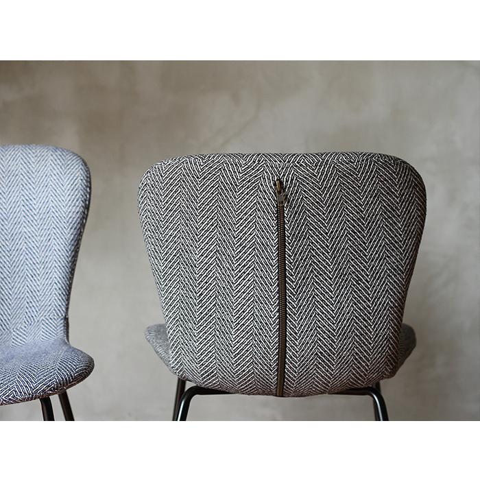 a.depeche（アデペシュ） ジップデザイン チェア ヘリンボーン 一人