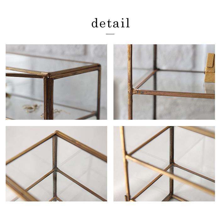 ホーンプリーズ 真鍮 フレーム ガラスケース シャンブル L