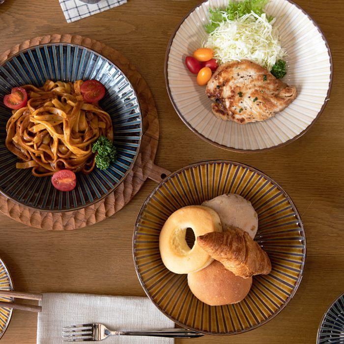 風車 深皿 直径約22cm ホワイト 日本製 国産 お洒落カフェ 北欧