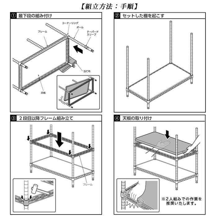 ERECTA（エレクター） エレクターフラットシェルフ シェルフ ホワイト