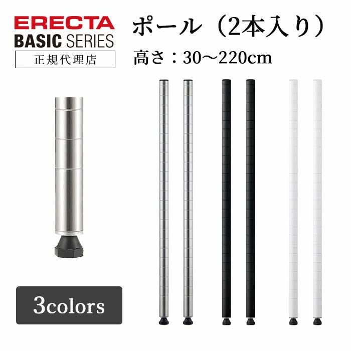 ERECTA（エレクター） エレクターポール 2本セット 100cm ベーシック