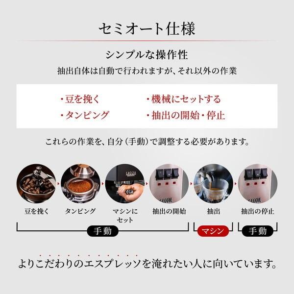 GAGGIA ガジア CLASSIC evo pro クラシック エボ プロ セミオートエスプレッソマシン メーカー保証5年 家庭用の画像