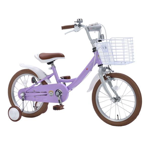 池商 MYPALLAS マイパラス 子供用自転車16・補助輪付 MD-16 ラベンダー