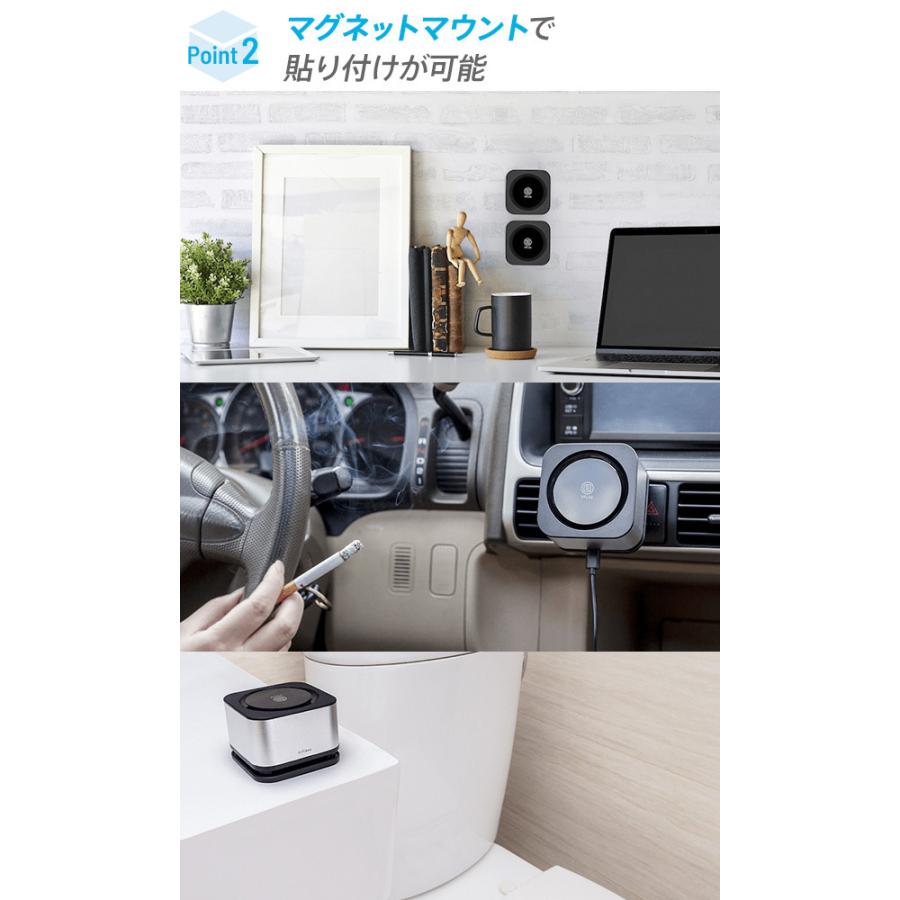 YFLife AIRbox YFAM-ABBK 超コンパクト 空気清浄機 ブラック ナノ