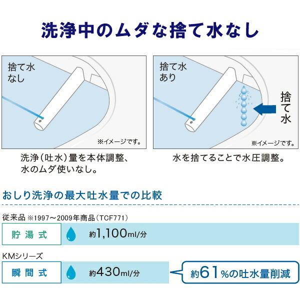 TOTO 温水洗浄便座 ウォシュレット TCF8GM24 (#SC1) パステルアイボリー KMシリーズ 瞬間式 きれい除菌水 プレミス 暖房便座 リモコン付き トートー｜a-do｜09