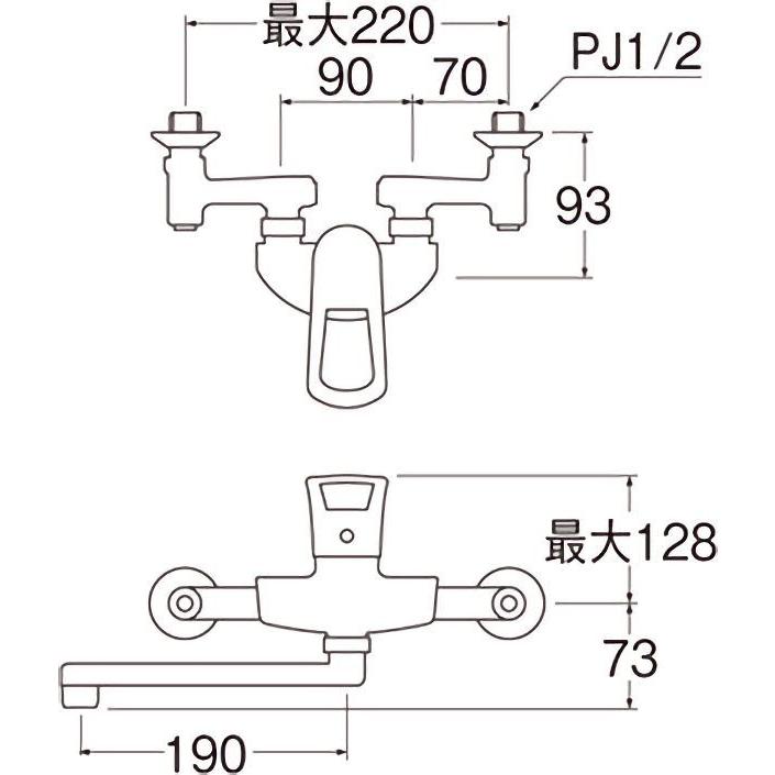 SANEI シングルレバー混合水栓　K17C-13 SANEI シングル混合栓 K17CE-13 (水栓金具) 価格比較 - 価格.com