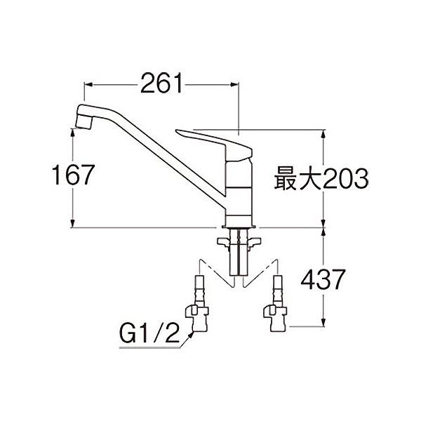 K8712E2TJV-13 キッチン　水栓　サンエイ　3台 Amazon.co.jp: SANEI(旧社名:三栄水栓製作所)キッチン用