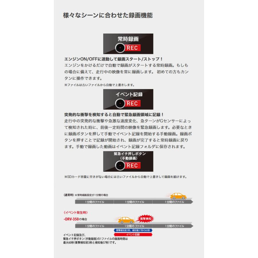 ケンウッド 207万画素ドライブレコーダー GPS搭載 16GB ブラック DRV-350-B 車載カメラ 高画質 広範囲撮影 HDR搭載 ドラレコ :4975514061518:Livtecリブテック - 通販 - Yahoo!ショッピング ケンウッド 207万画素ドライブレコーダー GPS搭載 16GB ブラック DRV-350-B 車載カメラ 高画質 広範囲撮影 HDR搭載 ドラレコ :4975514061518:Livtecリブテック - 通販 - Yahoo!ショッピング