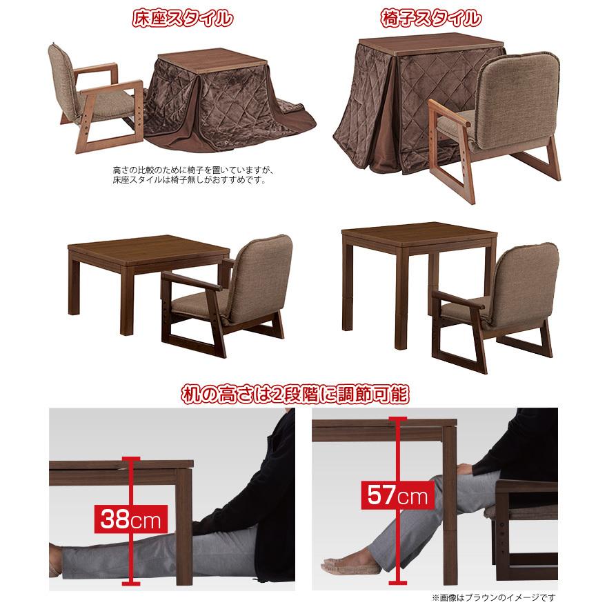 【ふじぽん様】ユアサプライムス おひとり様用デスク なごみ こたつ3点セット ユアサプライムス.com｜コタツ3点セット なごみ [69×55cn] NGM