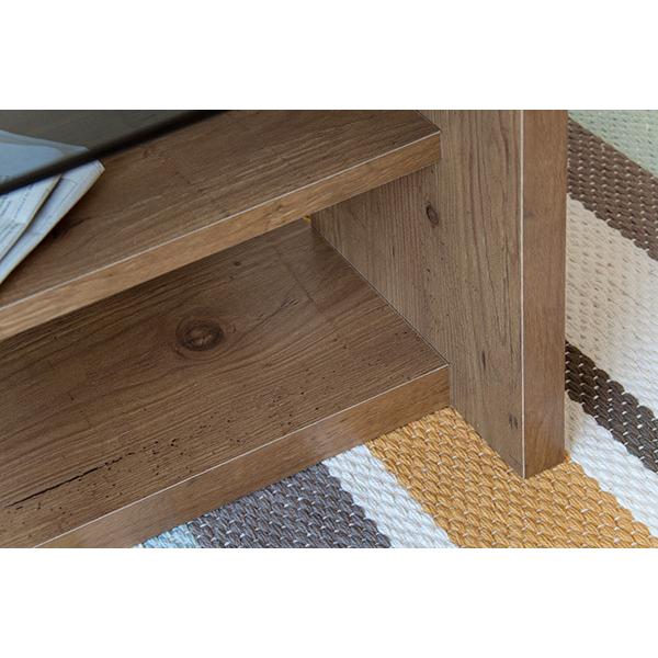 センターテーブル ガラス天板 ローテーブル リビングテーブル