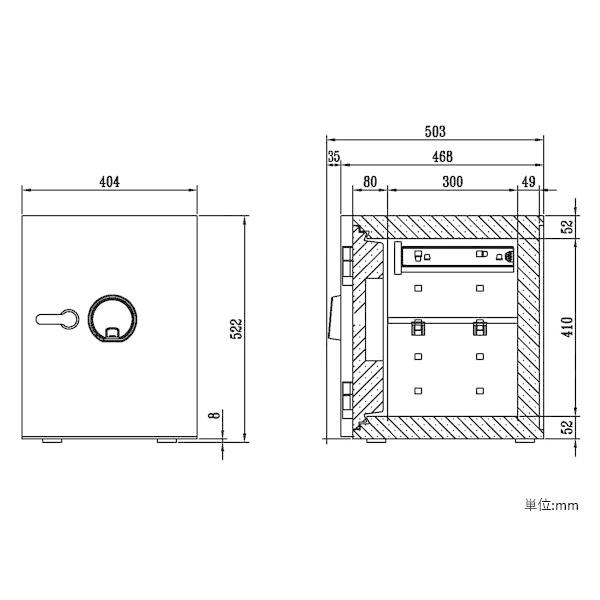 ディプロマットジャパン DBAUMプレミアムセーフ36L【DBAUM500】プレミアム金庫 ディバウム 指紋認証 タッチパネル 2WAYロック 耐火金庫 天然木パネル 代引不可の画像