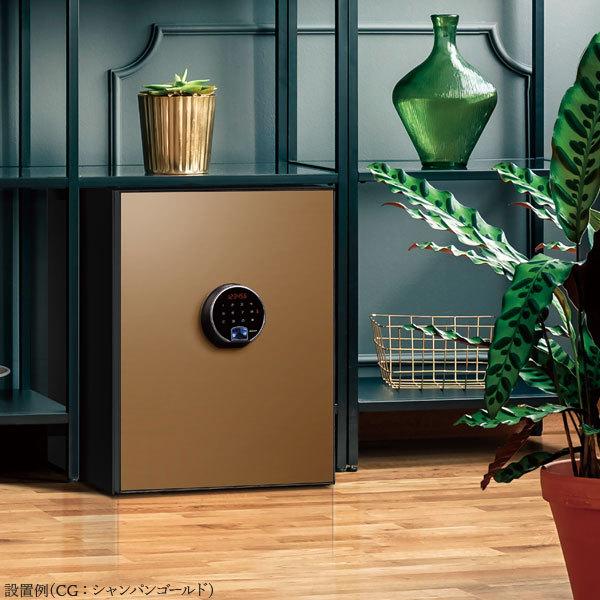 ディプロマットジャパン BEYONDプレミアムセーフ36L【BY500】指紋認証 タッチパネル 2WAYロック 耐火金庫 デザイン金庫 盗難防止アラーム 覗き見防止 代引不可の画像