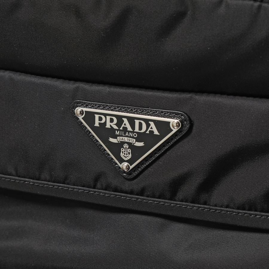 PRADA 2VZ090-2DMG-F0002 Re-Nylon プラダ バッグパック リュックサック リナイロン×サフィアーノレザー  ブラック×シルバー ※取寄品｜a-domani｜07