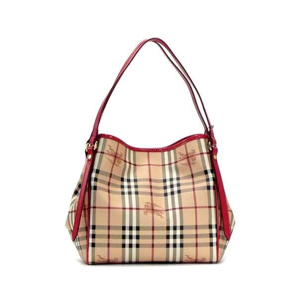 Burberry 6111t Sm Canterbury Htr バーバリー ショルダーバッグ Pvcキャンパス レザー クラシックチェック ピンクアゼリア Www Feate Org