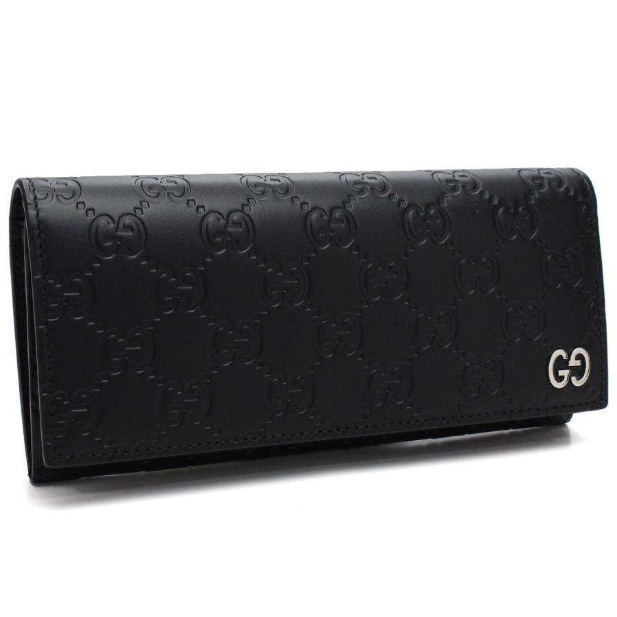 GUCCI 481727-CWC1N-1000　グッチ 　中ファスナー長財布　レザー　ブラック×シルバー