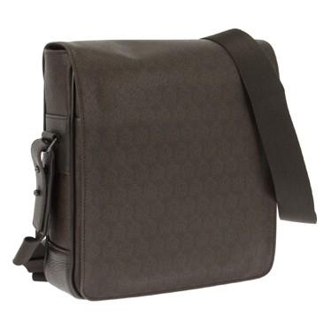 Dunhill L3n760b Brown Windsor ダンヒル ショルダーバッグ ブラウンウィンザー Pvc レザー ブラウン Tecniwood Pt