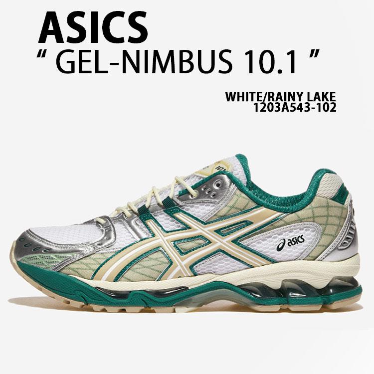 ASICS アシックス スニーカー GEL-NIMBUS 10.1 WHITE RAINY LAKE