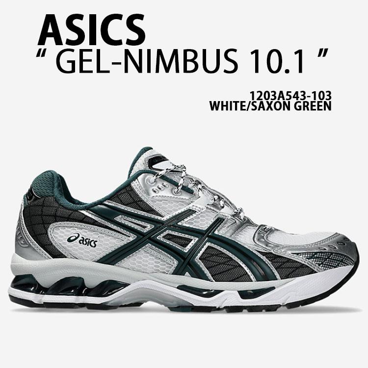 ASICS（アシックス） スニーカー GEL-NIMBUS 10.1 WHITE SAXON GREEN