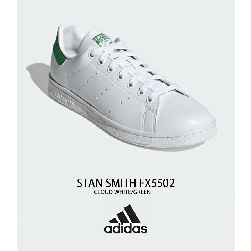 adidas アディダス スニーカー STAN SMITH FX5502 スタンスミス WHITE GREEN ホワイト グリーン シューズ メンズ レディース 男性用 女性用｜a-dot｜02