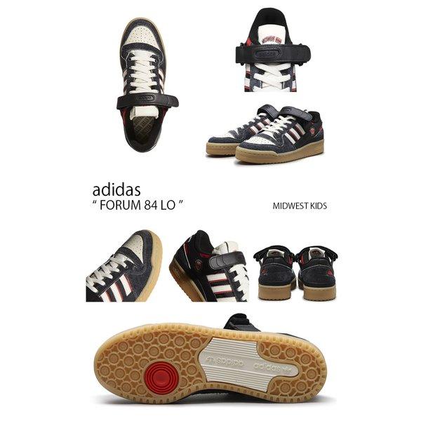 adidas アディダス スニーカー FORUM 84 LO フォーラム 84 ロー MIDWEST KIDS ミッドウェスト キッズ ブラック レッド GW0035 メンズ｜a-dot｜02