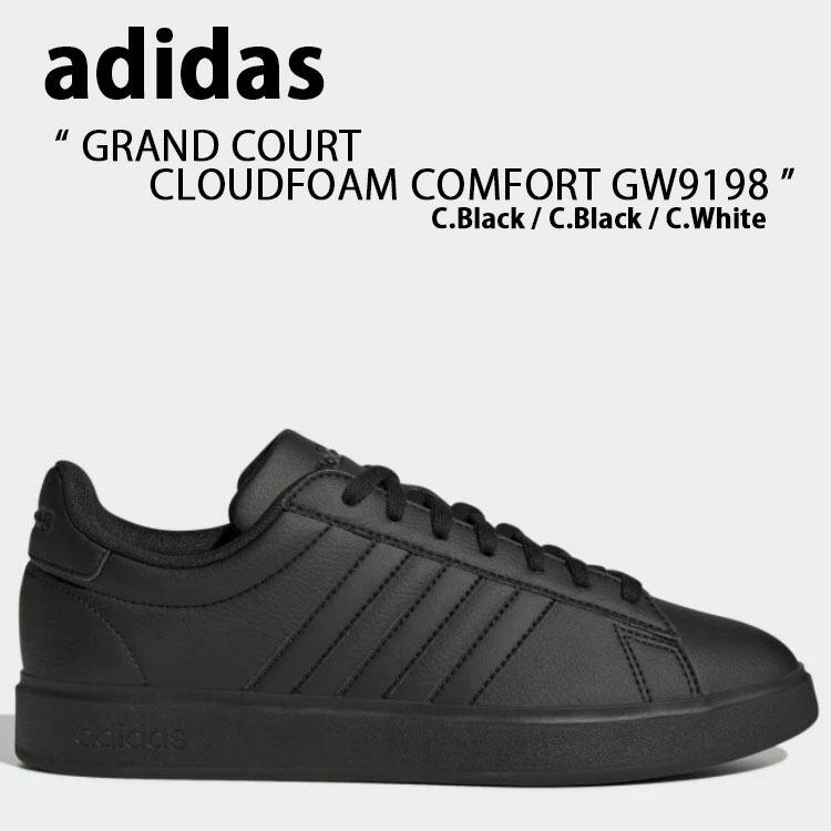 adidas アディダス スニーカー ADIDAS GRAND COURT CLOUDFOAM COMFORT GW9198 グランドコート クラウドファーム コンフォート Black adidas（アディダス） スニーカー ADIDAS GRAND COURT CLOUDFOAM