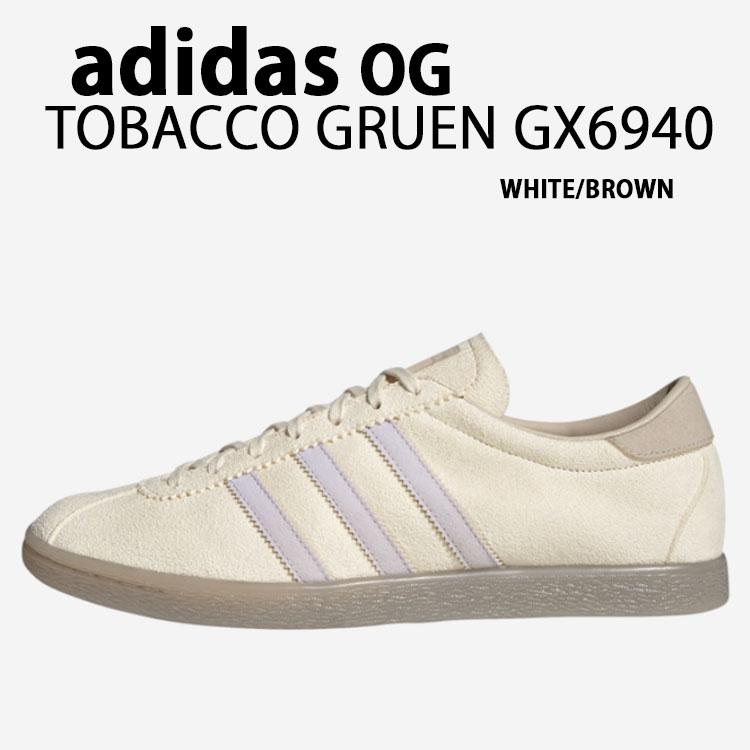 adidas originals アディダス スニーカー TOBACCO GRUEN GX6940 WHITE BROWN タバコ グルーエン スエード シューズ ホワイト ブラウン adidas（アディダス） adidas originals スニーカー TOBACCO GRUEN