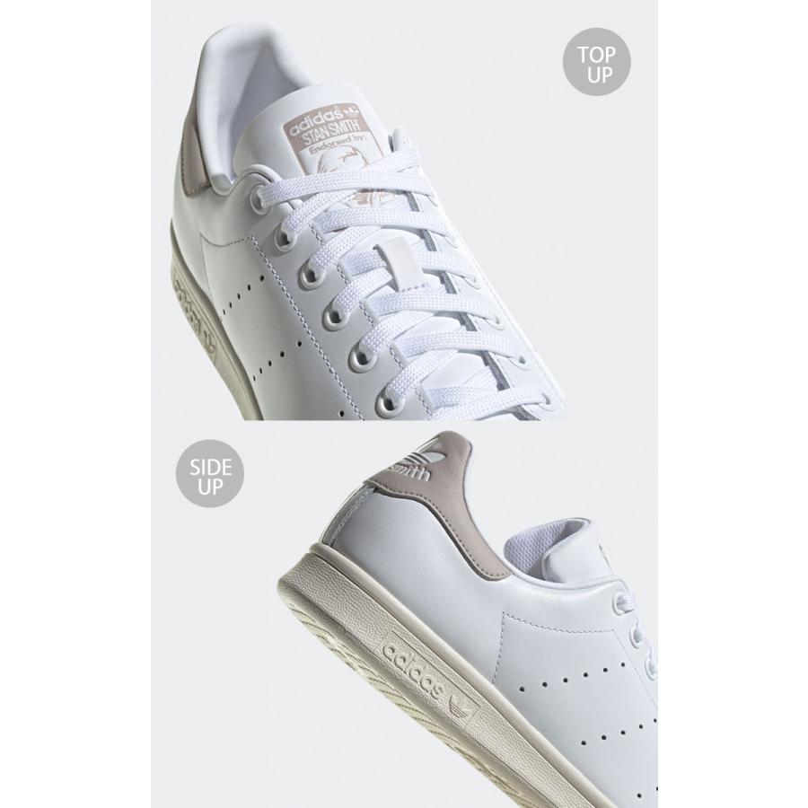 adidas Originals アディダス オリジナルス スニーカー STANSMITH WHITE GREIGE GX8849 スタンスミス シューズ ホワイト グレージュ メンズ レディース｜a-dot｜05