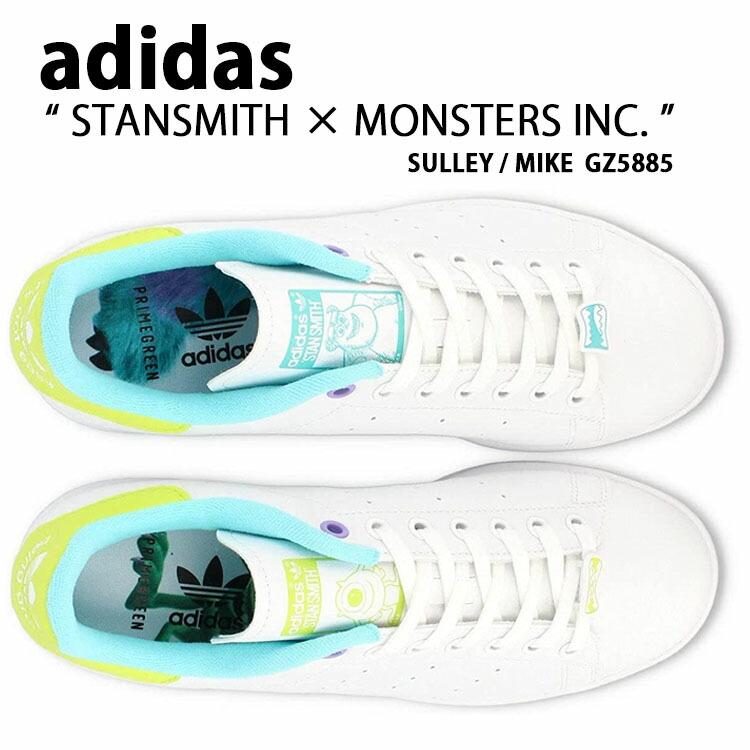 Adidas アディダス スニーカー Stansmith Disney Monsters Inc Sulley Mike Gz55 スタンスミス ディズニーコラボ モンスターズインク マイク サリー White Ad Gz55 セレクトショップ A Dot 通販 Yahoo ショッピング