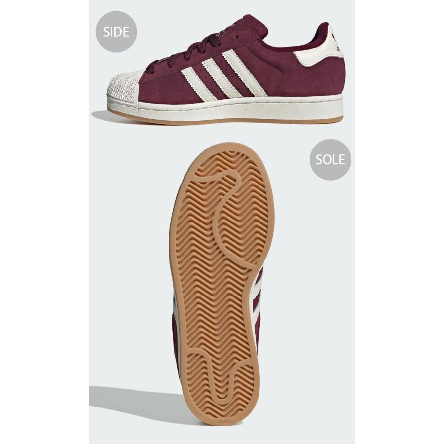 adidas Originals アディダス オリジナルス スニーカー SUPERSTAR HQ4913 MAROON シューズ スーパースター スウェード マルーン バーガンディー ワインレッド メンズ レディース adidas（アディダス） adidas Originals オリジナルス スニーカー