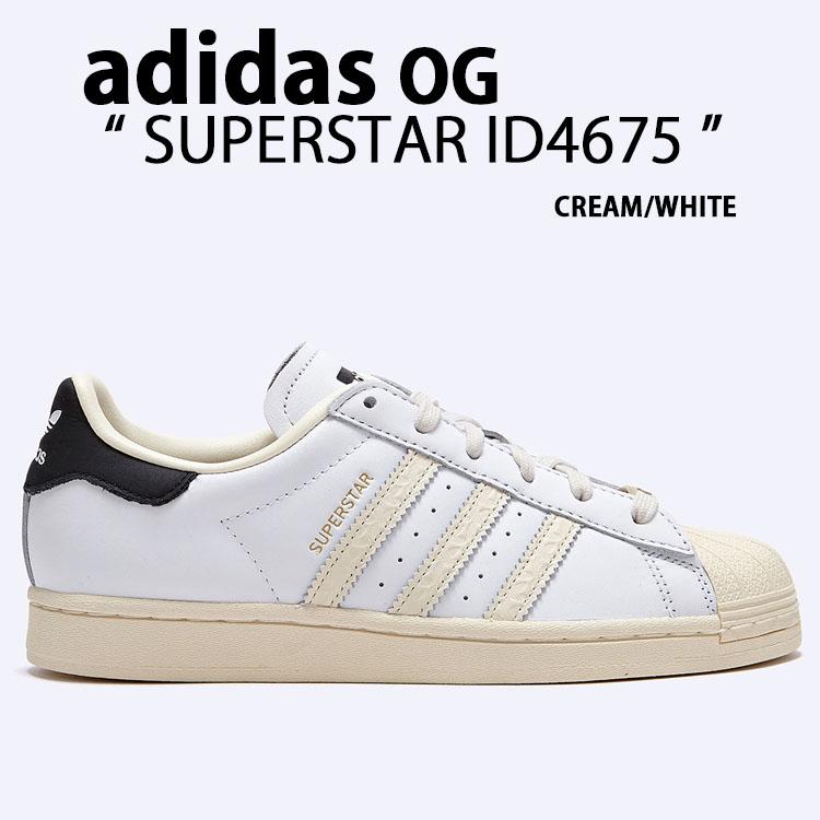 アディダス オリジナルス　スニーカー　スーパースター　天然皮革　　ID4675 adidas SUPERSTAR FOOTWEAR WHITE/WONDER WHITE/CORE BLACK