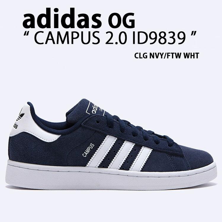 adidas Originals アディダス オリジナルス スニーカー CAMPUS 2.0 NAVY WHITE ID9839 キャンパス2 シューズ ネイビー スウェード adidas（アディダス） adidas Originals オリジナルス スニーカー