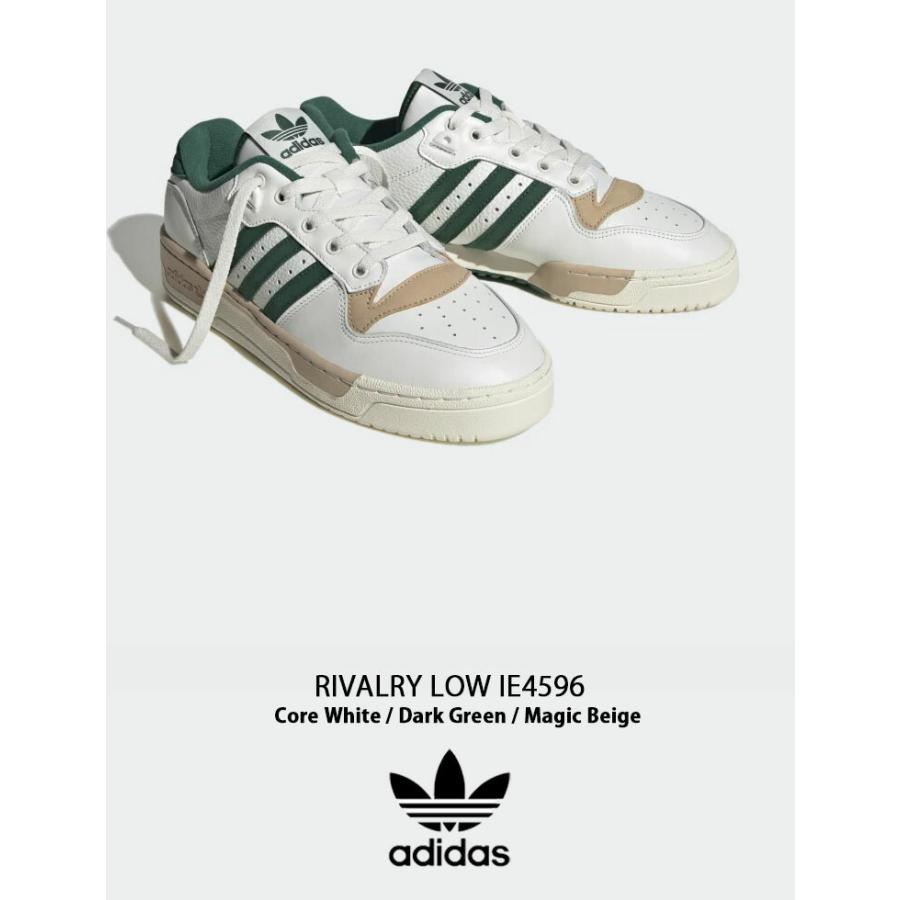adidas Originals アディダス オリジナルス スニーカー RIVALRY LOW ライバルリー ロー IE4596 White Green Beige ホワイト グリーン ベージュ｜a-dot｜02