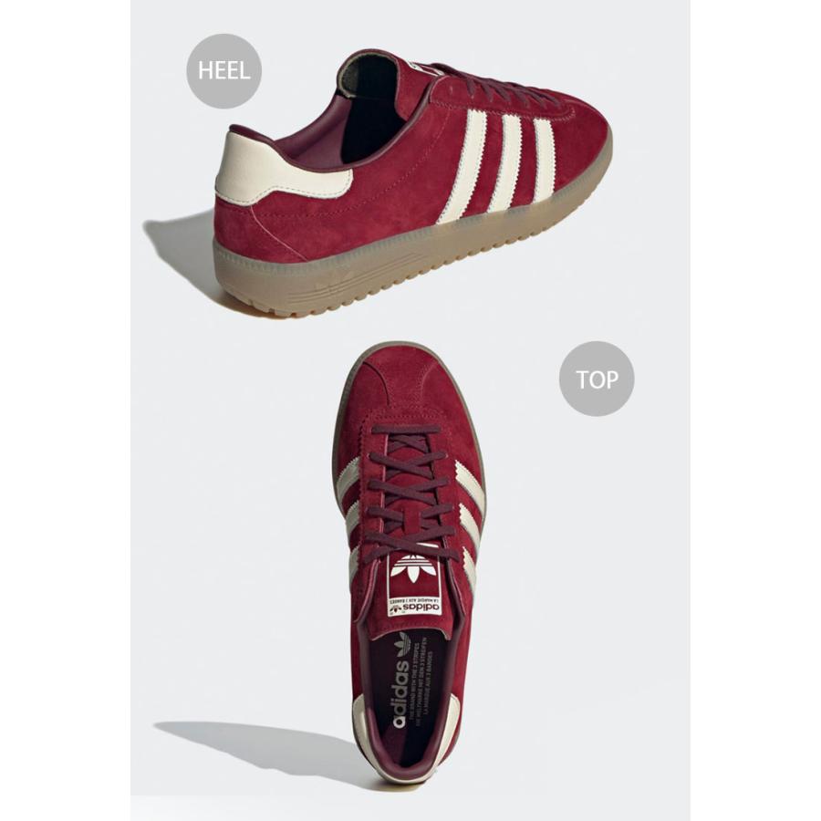 adidas originals アディダス スニーカー BERMUDA IE7426 バミューダ シューズ BURGUNDY MAROON スエード スウェード バーガンディ マルーン ラバーアウトソール｜a-dot｜04