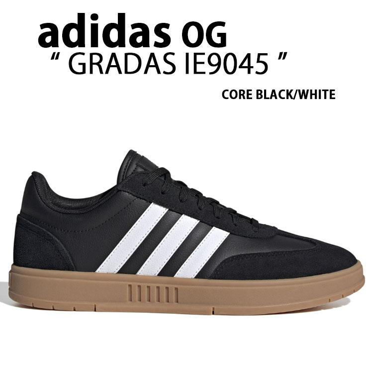 adidas アディダス スニーカー GRADAS IE9045 CORE BLACK WHITE