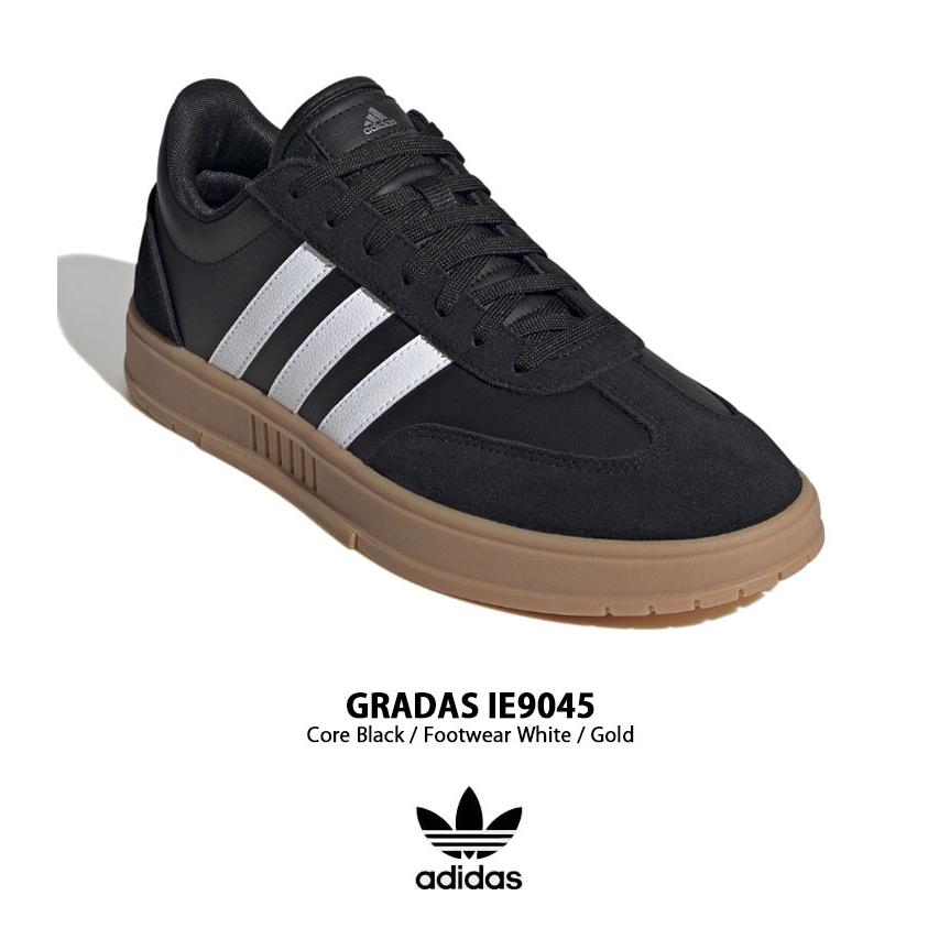adidas アディダス スニーカー GRADAS IE9045 CORE BLACK WHITE