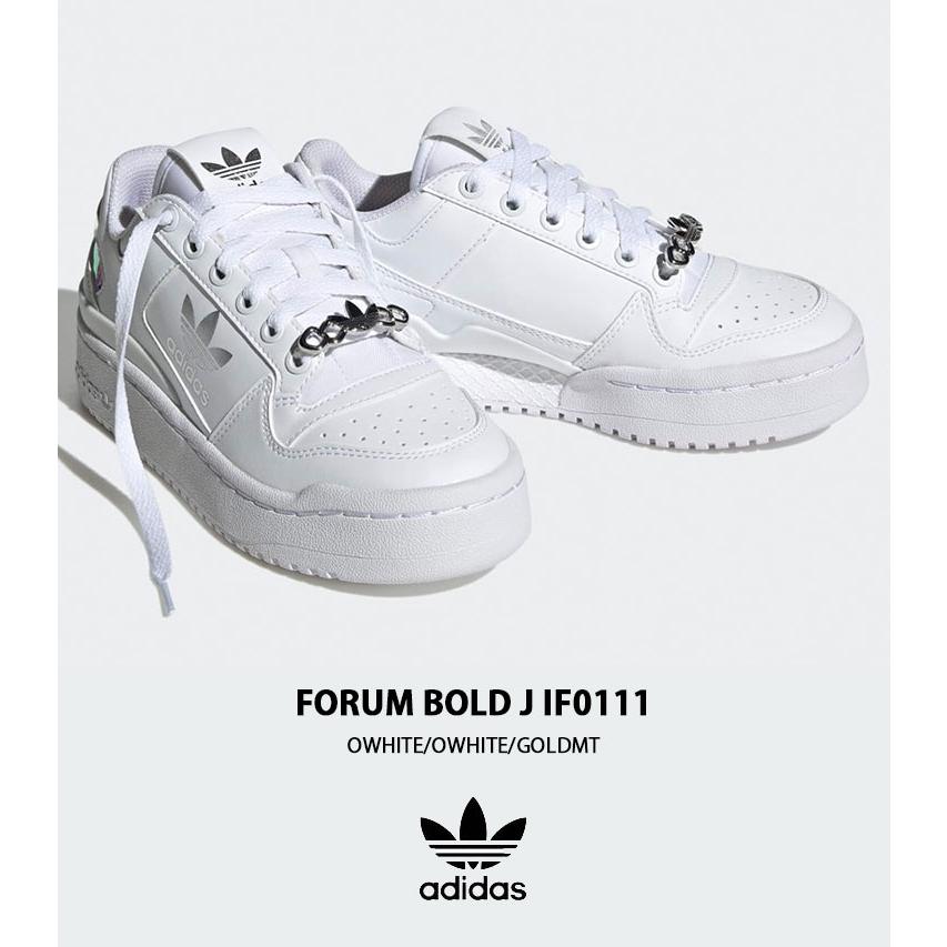 adidas（アディダス） スニーカー FORUM BOLD J IF0111 OWHITE/OWHITE