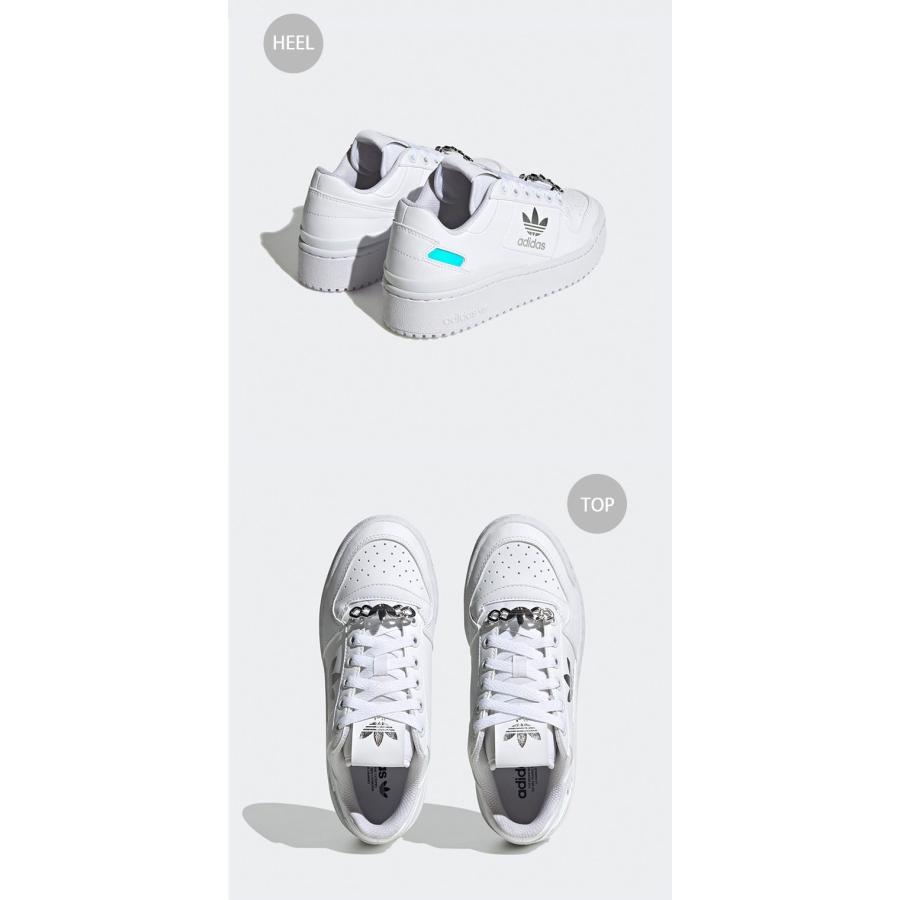 新品 アディダスadidas フォーラムボールドJ 24cm 白水色 新品 アディダスadidas フォーラムボールドJ 24cm 白水色