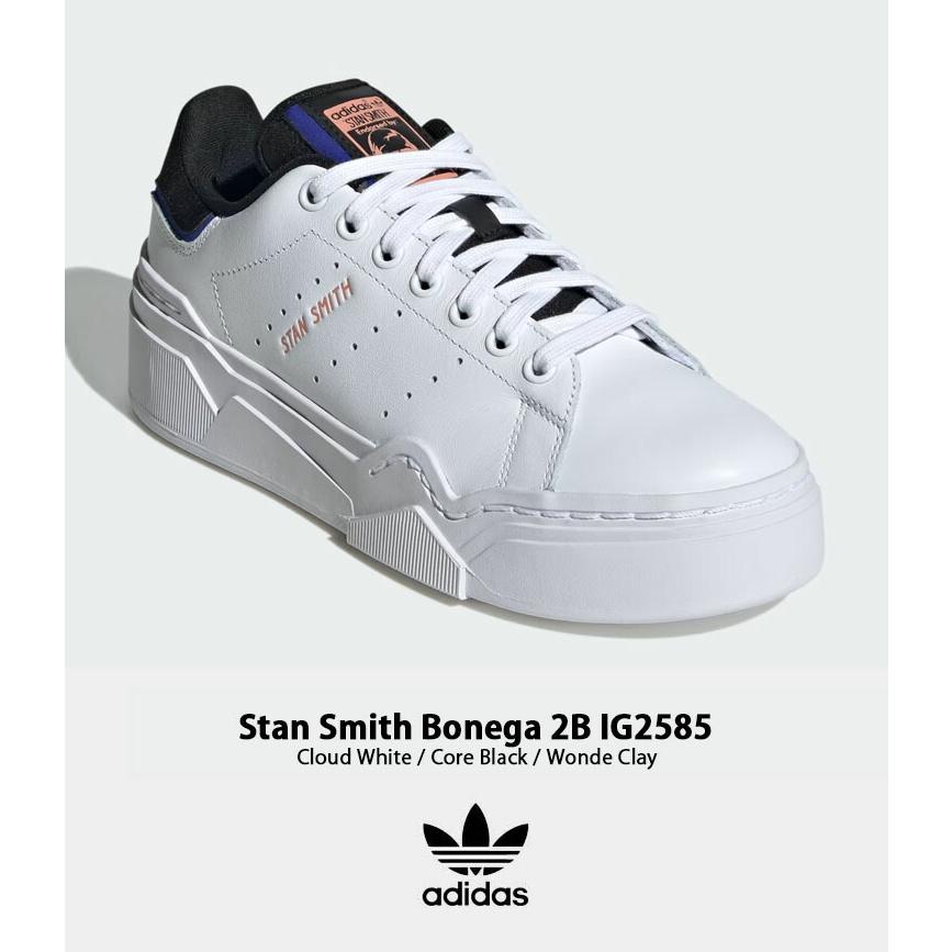 adidas originals アディダス スニーカー STANSMITH BONEGA 2B IG2585 スタンスミス ボネガ WHITE 厚底スニーカー シューズ 厚底 プラットフォーム ホワイト｜a-dot｜03